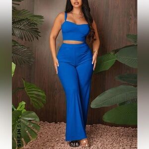 SHEIN rib cami and pant set